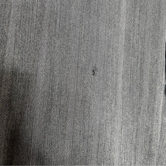 Vintage Yves Saint Laurent YSL Grey Striped Blazer Coat YSL Pure Wool Preppy - Picture 11 of 11